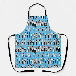Queue, more queue L Blue BG Apron