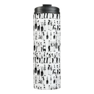 Queue, more queue No BG Thermal Tumbler
