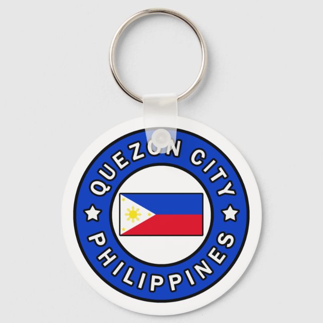 Quezon City Philippines Key Ring (Front)