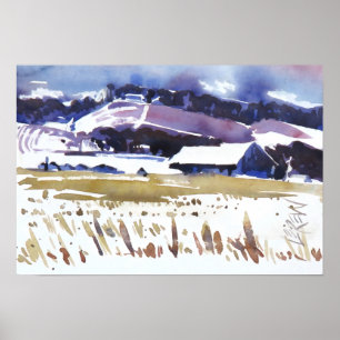 Quick Freeze Painting / Artist Larry Lerew Poster