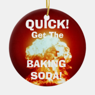 Quick, get the BAKING SODA! Ceramic Tree Decoration