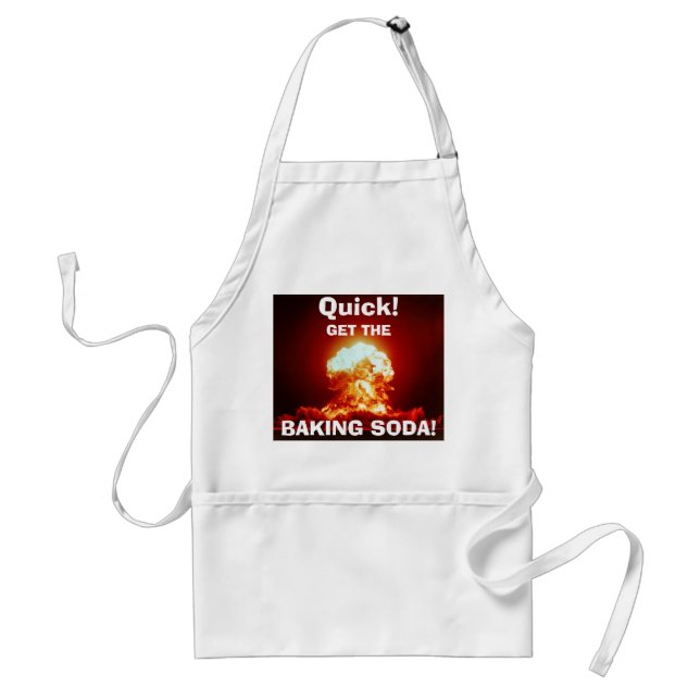 Quick, get the BAKING SODA! Standard Apron (Front)