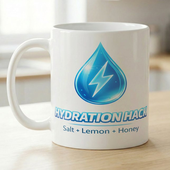 Quick Hydration Lemon Salt Honey Routine Coffee Mug (Creator Uploaded)