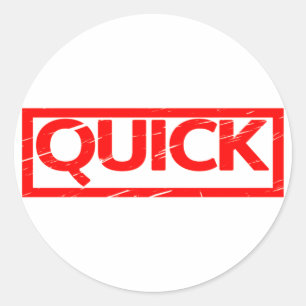 Quick Stamp Classic Round Sticker