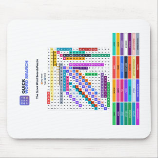 Quick Word Search — Day Mode Mousepad