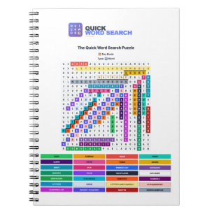 Quick Word Search — Day Mode Notebook
