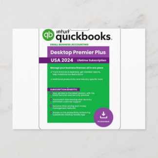 Quickbooks Desktop Premier 2024- intquickbooks.com Postcard