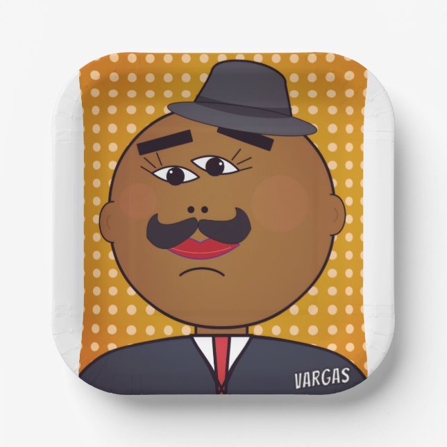 QUICKDRAW Square Paper Plate (Front)