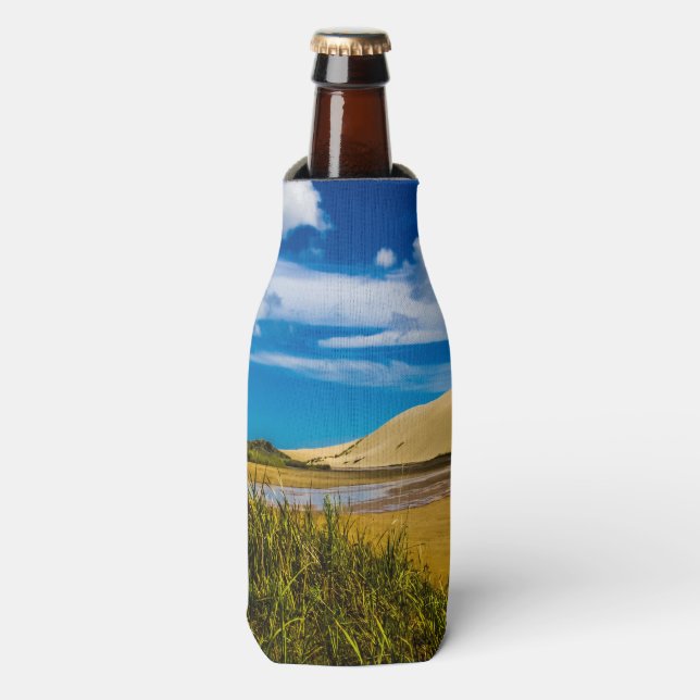 Quicksand stream near 90-Mile Beach, New Zealand Bottle Cooler (Bottle Front)