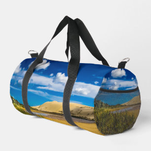 Quicksand stream near 90-Mile Beach, New Zealand Duffle Bag