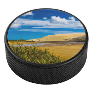 Quicksand stream near 90-Mile Beach, New Zealand Hockey Puck