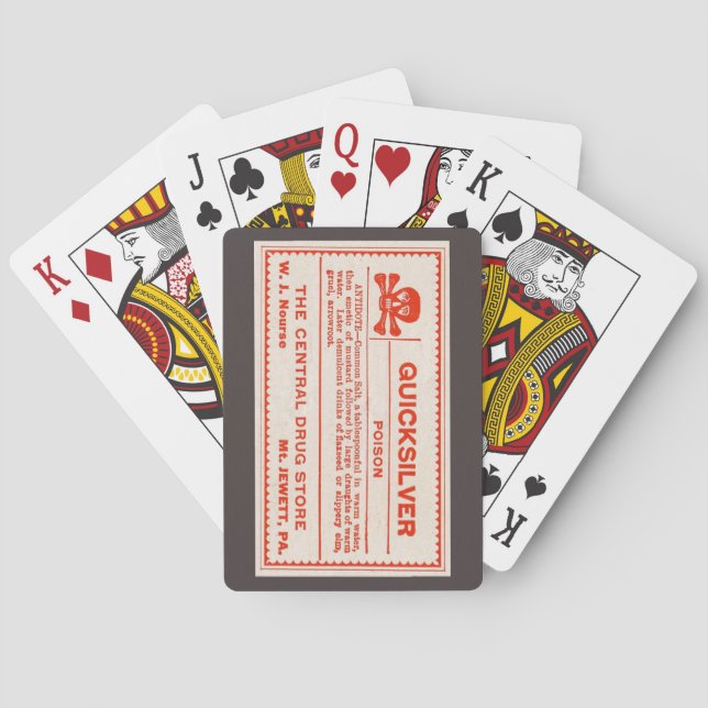 Quicksilver Label Playing Cards (Back)