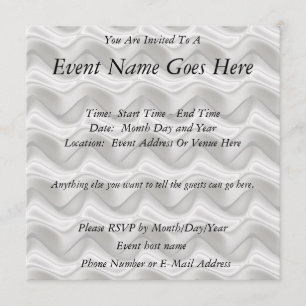 Quicksilver Zig Zags Invitation