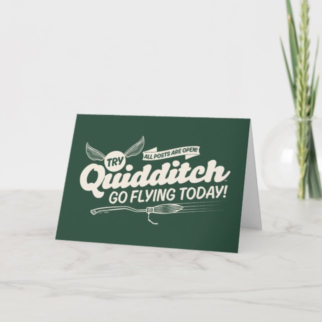QUIDDITCH™ Recruitment Poster Card (Front)