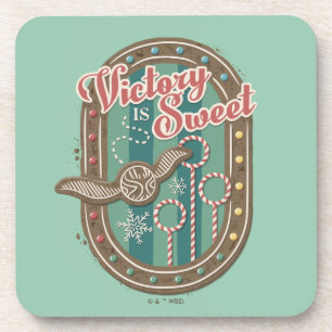 QUIDDITCH™ Victory is Sweet Holiday Cookie Graphic Coaster