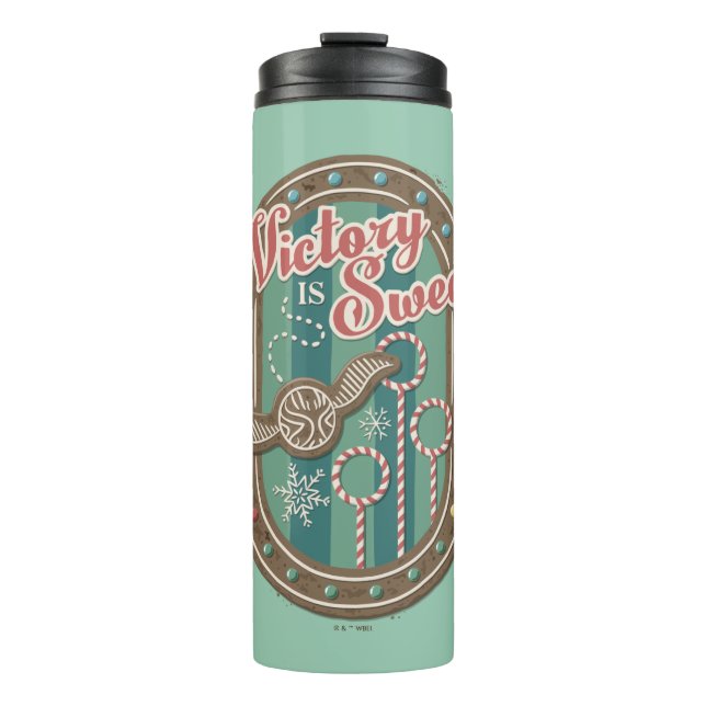 QUIDDITCH™ Victory is Sweet Holiday Cookie Graphic Thermal Tumbler (Front)
