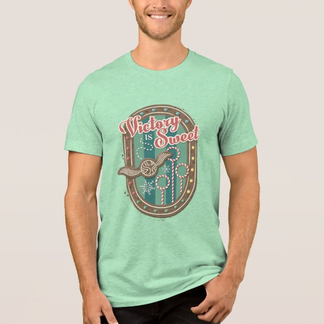 QUIDDITCH™ Victory is Sweet Holiday Cookie Graphic Tri-Blend Shirt (Front)