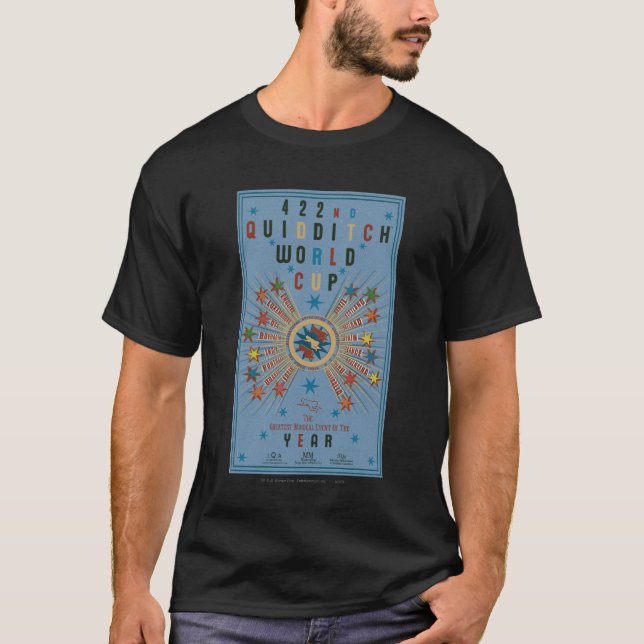 QUIDDITCH™ World Cup Blue Poster T-Shirt (Front)