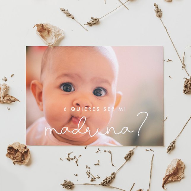 Quieres ser mi madrina Godmother proposal card (Creator Uploaded)