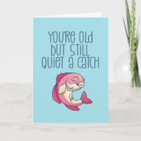 Quiet A Catch Cute Fishing Pun Funny Birthday
