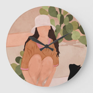 Quiet Afternoon Large Clock