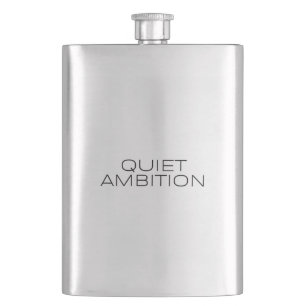 Quiet Ambition Matte Black Stainless Steel Flask