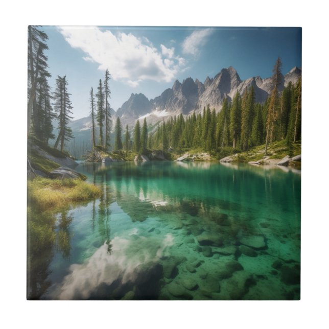 Quiet and Natural Landscape Ceramic Tile (Front)