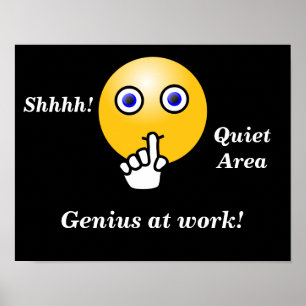 Quiet area -- poster art