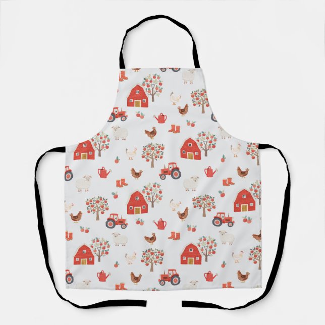 Quiet Barnyard Days Apron (Front)