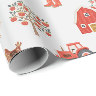 Quiet Barnyard Days Wrapping Paper