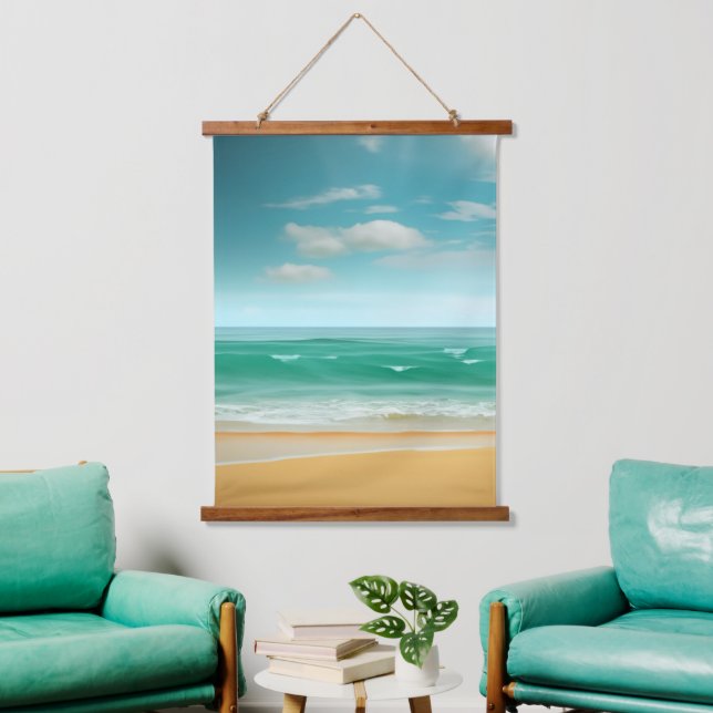 Quiet Beach Hanging Tapestry (Living Room)