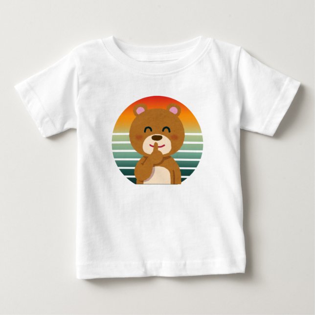 Quiet Bear – Sunset Snuggle T-Shirt (Front)