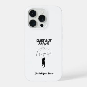 Quiet But Brave Cat iPhone Case – Introvert Style