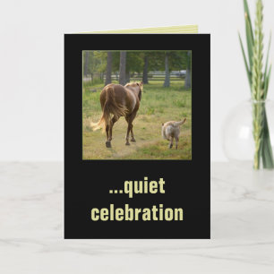 "... quiet celebration" CUSTOMIZABLE BIRTHDAY CARD