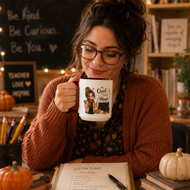 Quiet Class Magic Halloween Teacher Coffee Mug (Creator Uploaded)