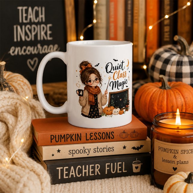 Quiet Class Magic Large Halloween Teacher Mug (Creator Uploaded)