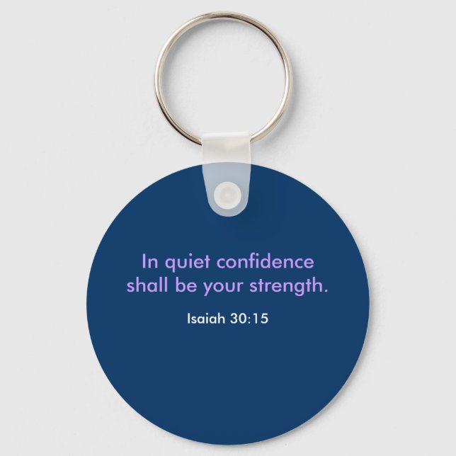 QUIET CONFIDENCE KEY RING (Front)