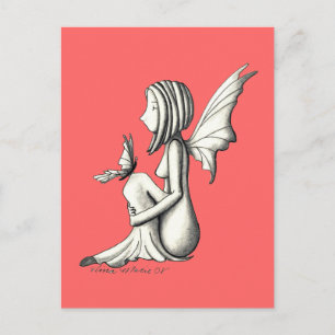 quiet conversation postcard