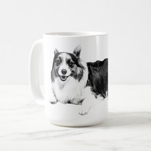 Quiet Corgi Morning Smile Coffee Mug