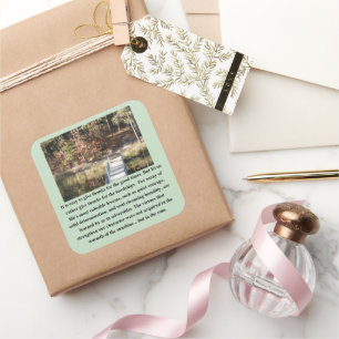 Quiet Courage Inspirational Square Sticker