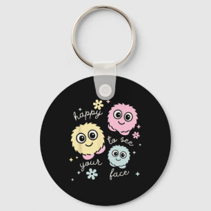 Quiet Critter Happy To See Your Face Teacher Key Ring