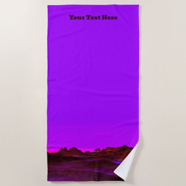 Quiet Desert Evening Beach Towel (Front)