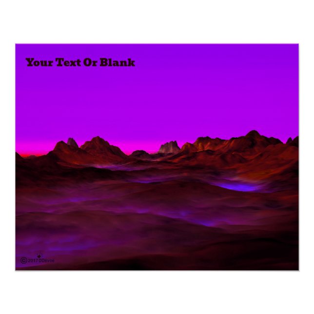 Quiet Desert Evening Poster (Front)