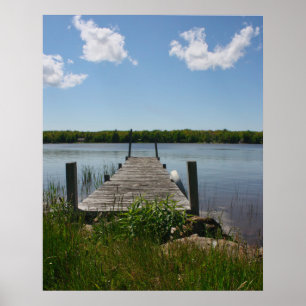 Quiet Dock in the Upper Peninsula Poster