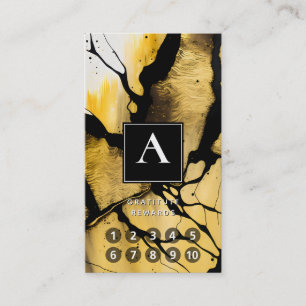 Quiet Emergence Modern Gold Abstract Design Business Card