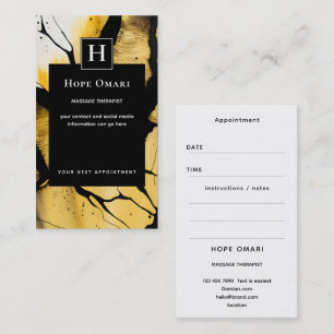 Quiet Emergence Modern Gold Abstract Design Business Card