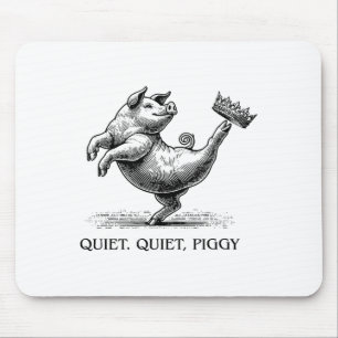 Quiet Ggy Meme Feminist Subtle Humor Protest Resis Mouse Pad