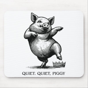 Quiet Ggy Meme Feminist Subtle Humor Protest Resis Mouse Pad
