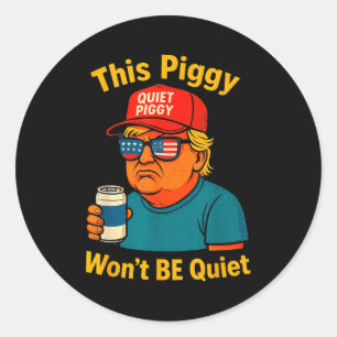 Quiet Ggy Tees Family Friends Funny Design Perfect Classic Round Sticker