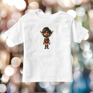 Quiet Girl Christmas Elf Toddler's Tee